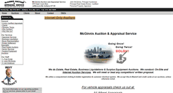 Desktop Screenshot of mcginnisauctions.com